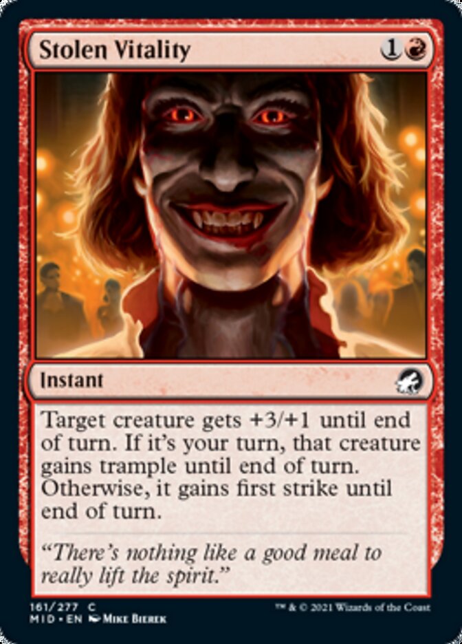 Stolen Vitality [Innistrad: Midnight Hunt] | Tabernacle Games