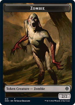 Zombie // Zombie Army Double-Sided Token [Starter Commander Decks] | Tabernacle Games