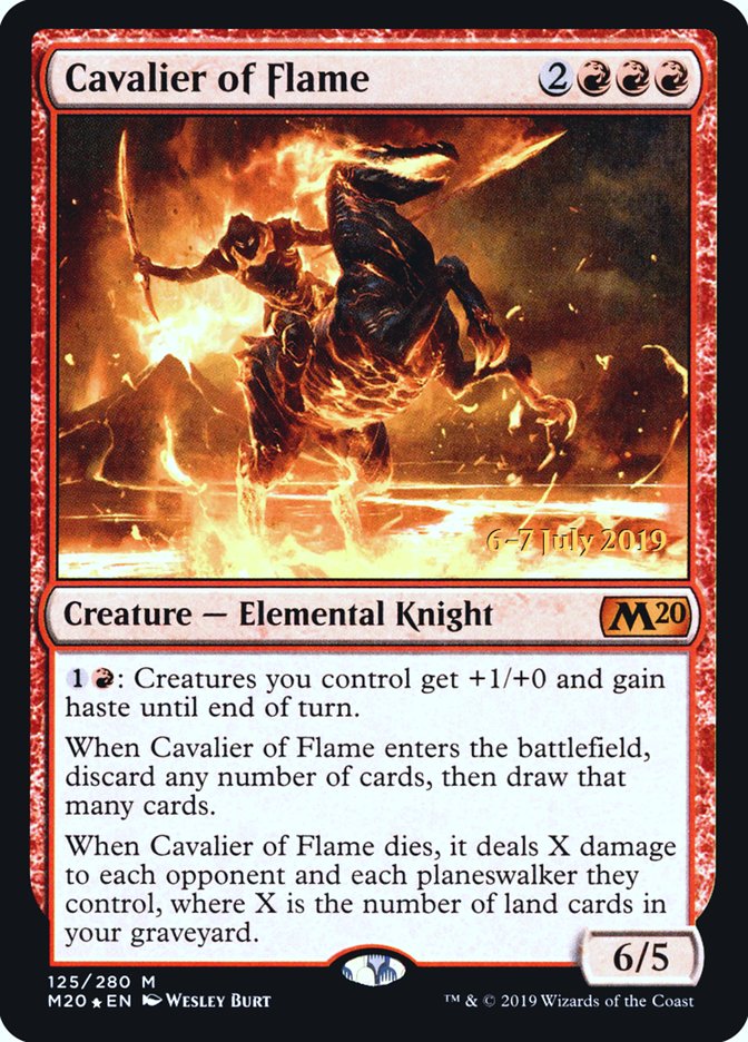 Cavalier of Flame  [Core Set 2020 Prerelease Promos] | Tabernacle Games