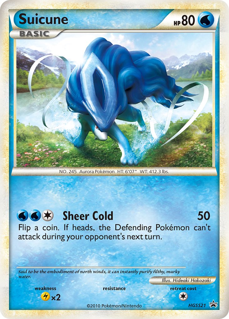 Suicune (HGSS21) [HeartGold & SoulSilver: Black Star Promos] | Tabernacle Games