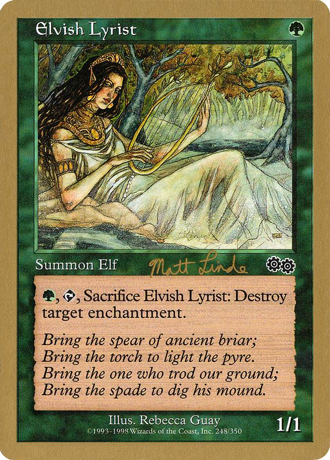 Elvish Lyrist (Matt Linde) [World Championship Decks 1999] | Tabernacle Games