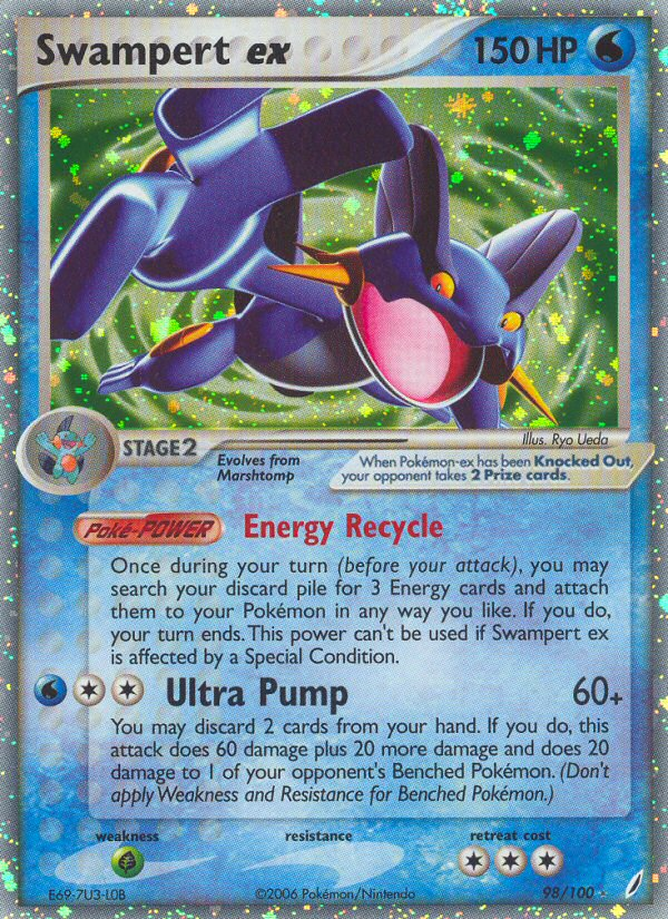 Swampert ex (98/100) [EX: Crystal Guardians] | Tabernacle Games