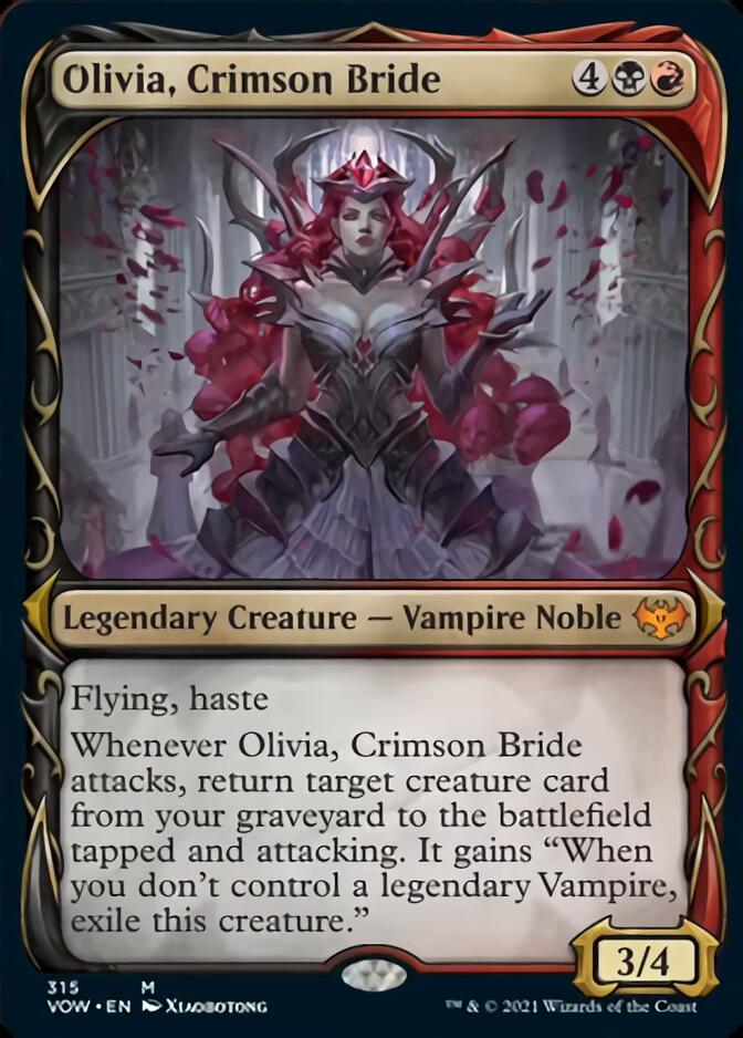 Olivia, Crimson Bride (Showcase Fang Frame) [Innistrad: Crimson Vow] | Tabernacle Games