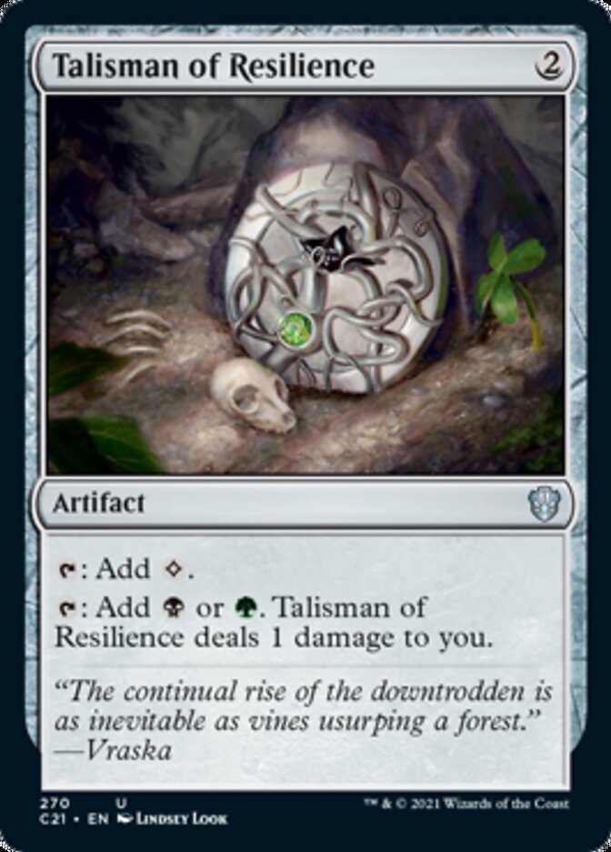 Talisman of Resilience [Commander 2021] | Tabernacle Games