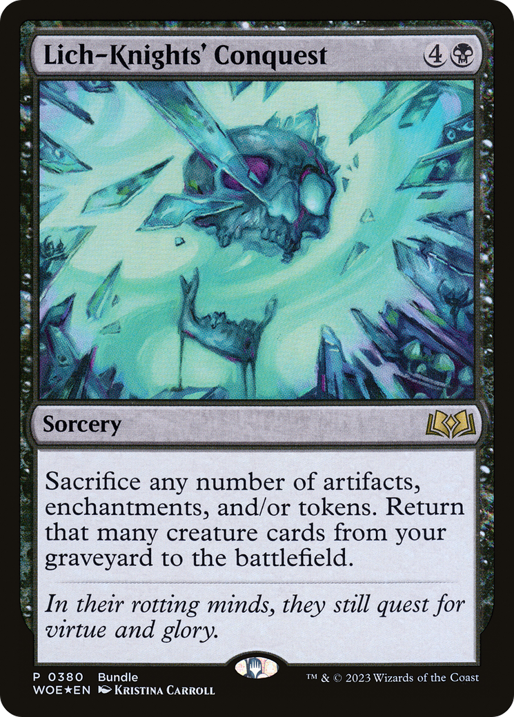Lich-Knights' Conquest (Bundle) [Wilds of Eldraine Promos] | Tabernacle Games