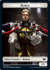 Human (001) // Boar Double-sided Token [Innistrad: Crimson Vow Tokens] | Tabernacle Games