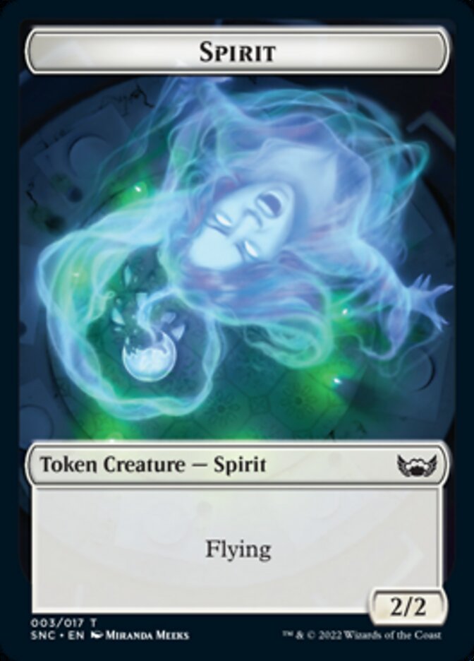 Fish // Spirit Double-sided Token [Streets of New Capenna Tokens] | Tabernacle Games