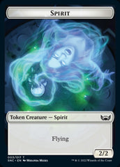 Devil // Spirit Double-sided Token [Streets of New Capenna Tokens] | Tabernacle Games