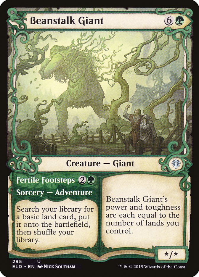 Beanstalk Giant // Fertile Footsteps (Showcase) [Throne of Eldraine] | Tabernacle Games