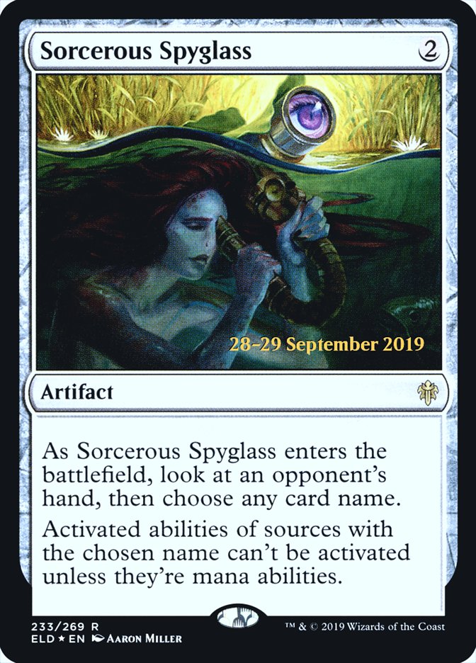 Sorcerous Spyglass  [Throne of Eldraine Prerelease Promos] | Tabernacle Games