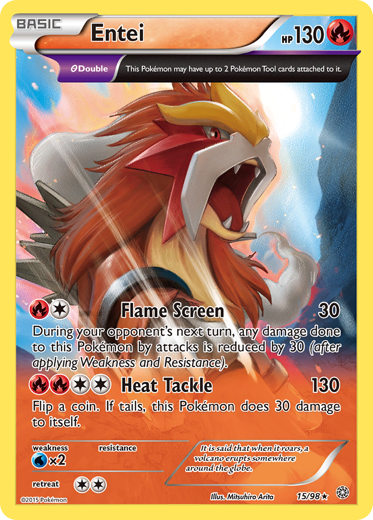 Entei (15/98) [XY: Ancient Origins] | Tabernacle Games