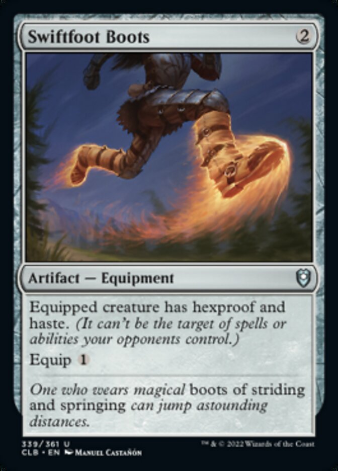 Swiftfoot Boots [Commander Legends: Battle for Baldur's Gate] | Tabernacle Games