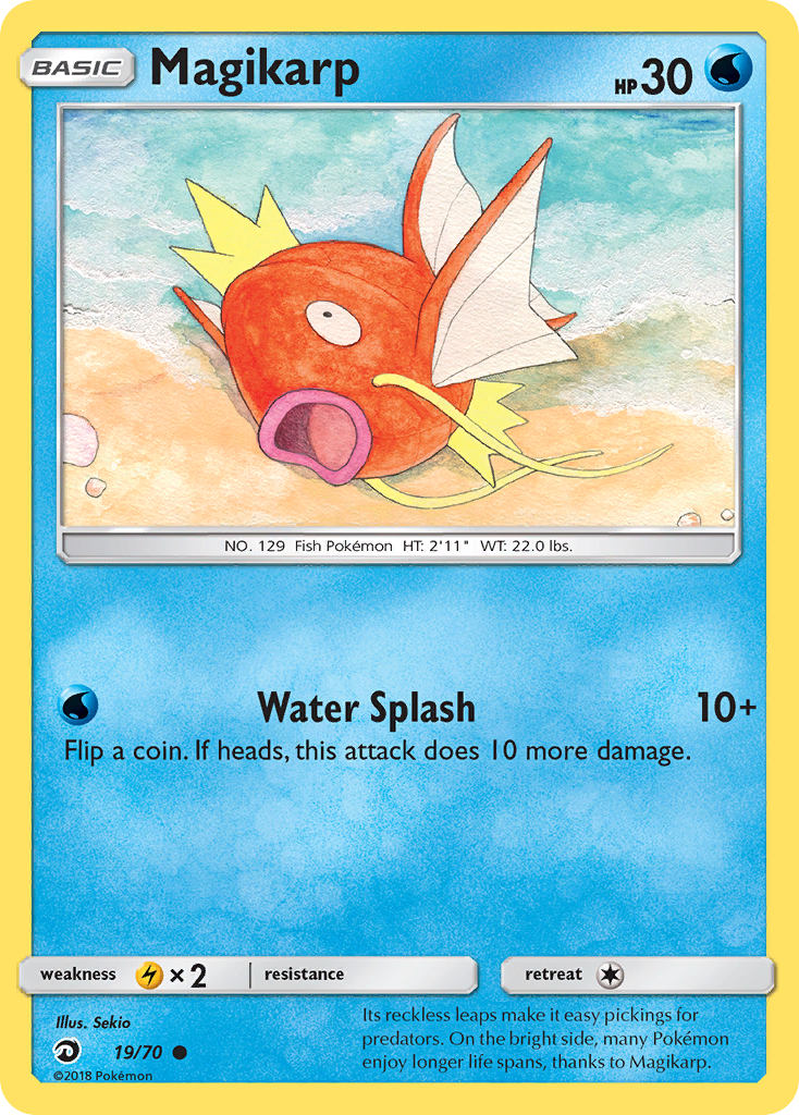 Magikarp (19/70) [Sun & Moon: Dragon Majesty] | Tabernacle Games