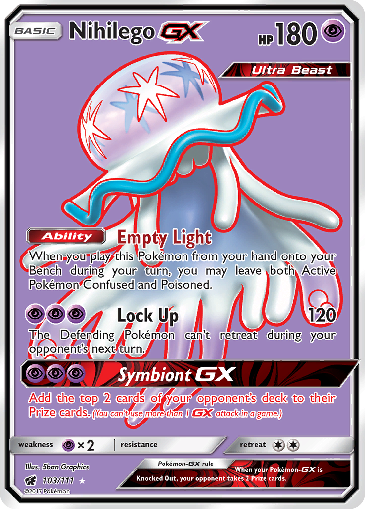 Nihilego GX (103/111) [Sun & Moon: Crimson Invasion] | Tabernacle Games