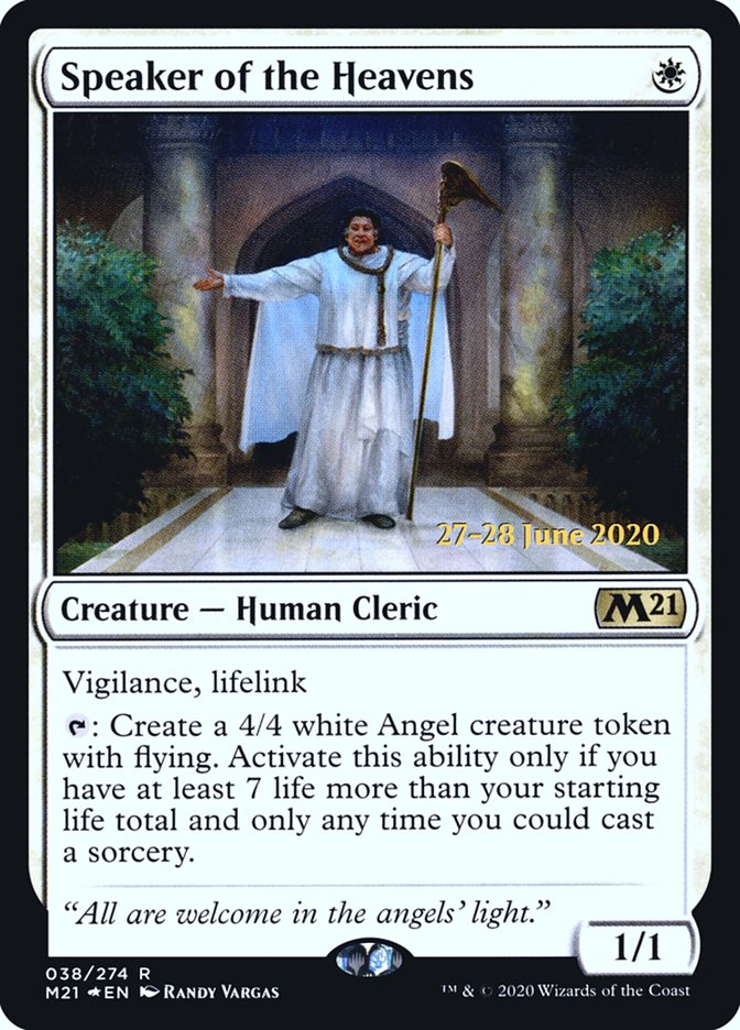 Speaker of the Heavens  [Core Set 2021 Prerelease Promos] | Tabernacle Games