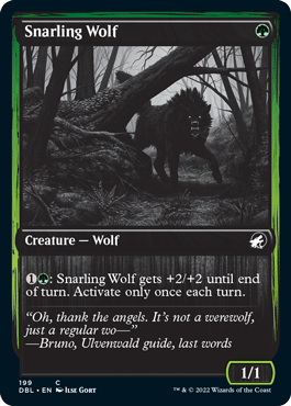 Snarling Wolf (199) [Innistrad: Double Feature] | Tabernacle Games