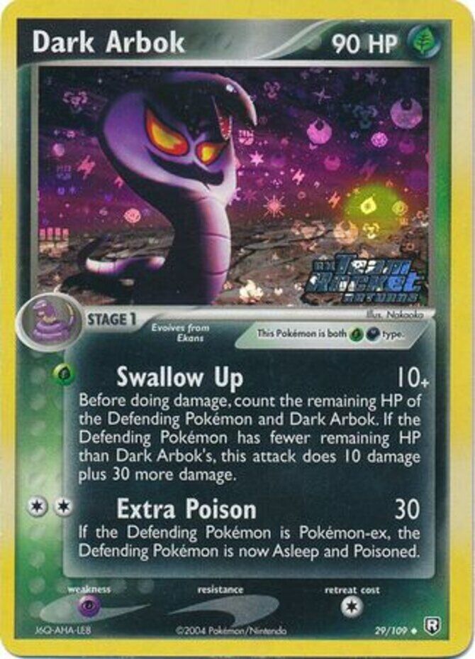 Dark Arbok (29/109) (Stamped) [EX: Team Rocket Returns] | Tabernacle Games