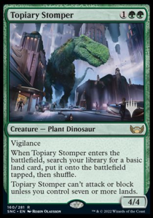 Topiary Stomper (Promo Pack) [Streets of New Capenna Promos] | Tabernacle Games