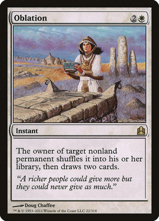 Oblation [Commander 2011] | Tabernacle Games