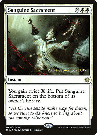 Sanguine Sacrament [Ixalan Promos] | Tabernacle Games