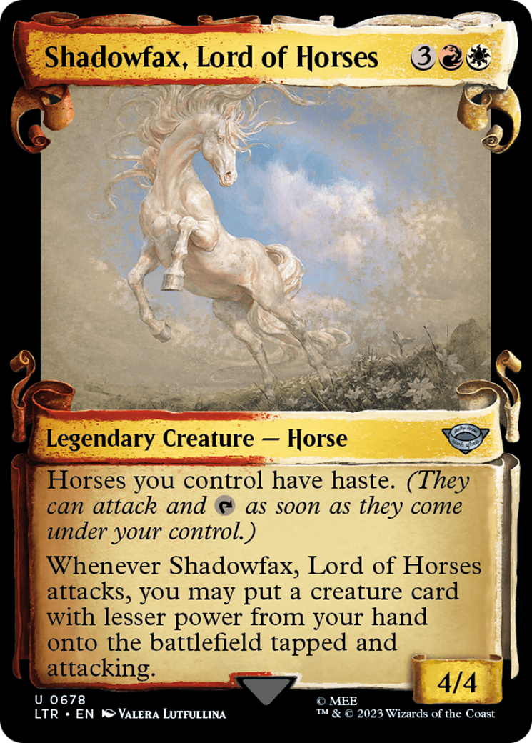 Shadowfax, Lord of Horses [The Lord of the Rings: Tales of Middle-Earth Showcase Scrolls] | Tabernacle Games