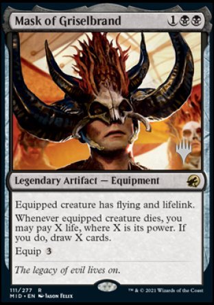 Mask of Griselbrand (Promo Pack) [Innistrad: Midnight Hunt Promos] | Tabernacle Games