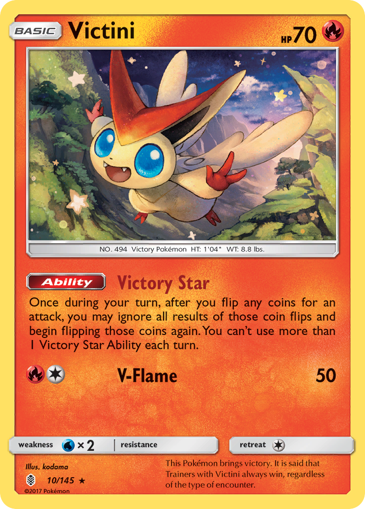 Victini (10/145) [Sun & Moon: Guardians Rising] | Tabernacle Games