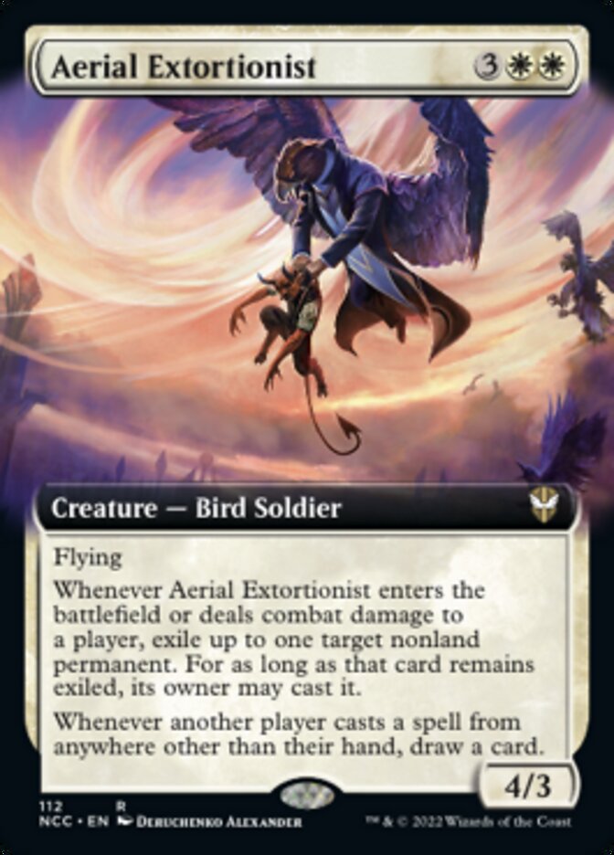 Aerial Extortionist (Extended Art) [Streets of New Capenna Commander] | Tabernacle Games