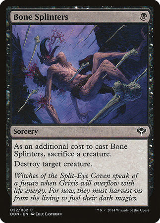 Bone Splinters [Duel Decks: Speed vs. Cunning] | Tabernacle Games