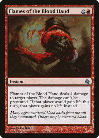 Flames of the Blood Hand [Premium Deck Series: Fire and Lightning] | Tabernacle Games