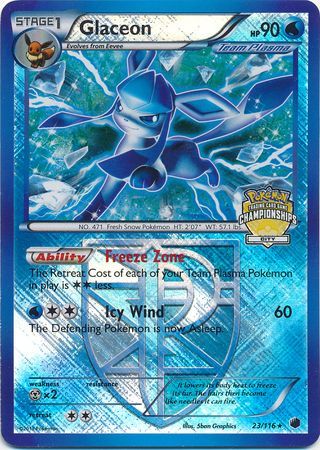 Glaceon (23/116) (City Championship Promo) [Black & White: Plasma Freeze] | Tabernacle Games