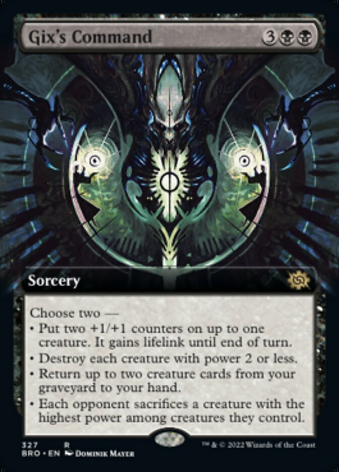 Gix's Command (Extended Art) [The Brothers' War] | Tabernacle Games