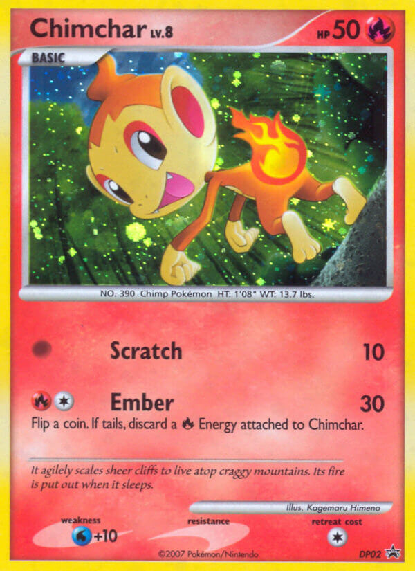 Chimchar (DP02) [Diamond & Pearl: Black Star Promos] | Tabernacle Games