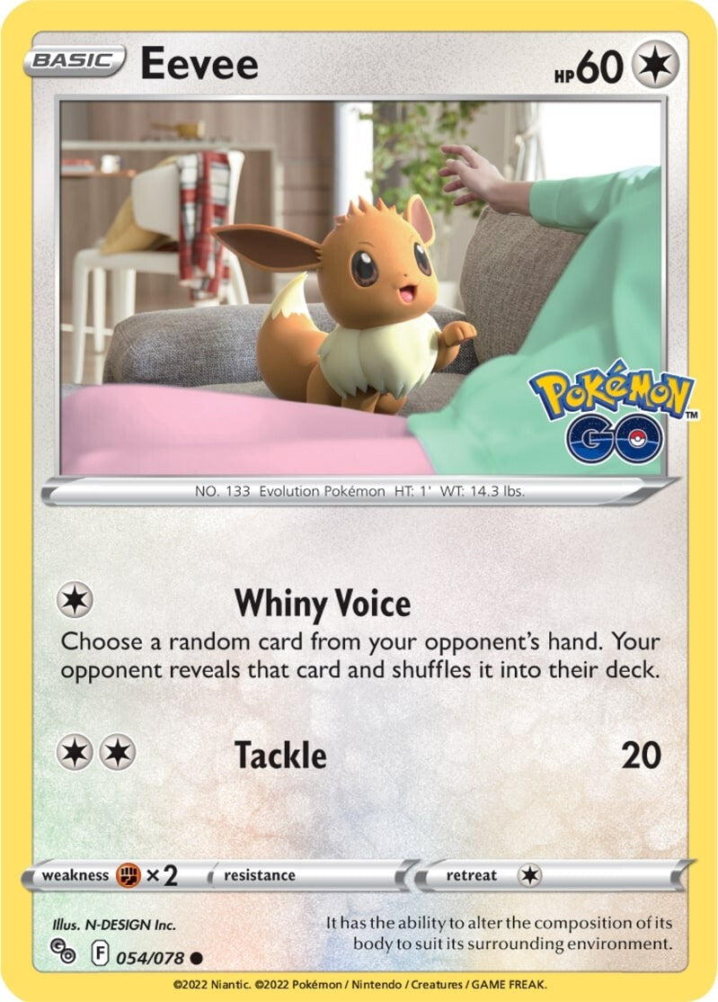 Eevee (054/078) [Pokémon GO] | Tabernacle Games