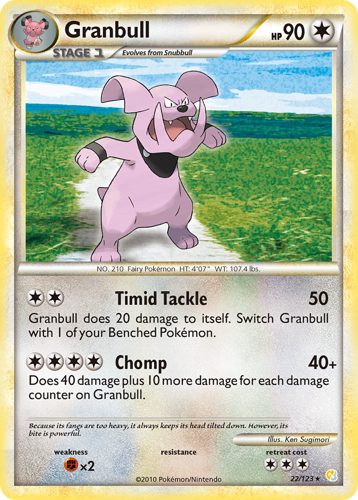 Granbull (22/123) [HeartGold & SoulSilver: Base Set] | Tabernacle Games