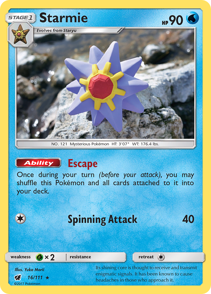 Starmie (16/111) [Sun & Moon: Crimson Invasion] | Tabernacle Games