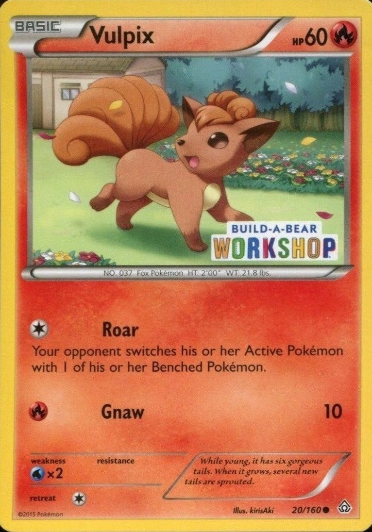 Vulpix (20/160) (Build A Bear Workshop Exclusive) [XY: Primal Clash] | Tabernacle Games