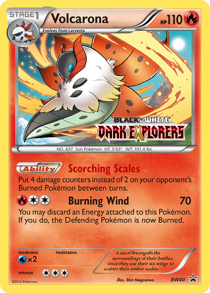 Volcarona (BW40) [Black & White: Black Star Promos] | Tabernacle Games