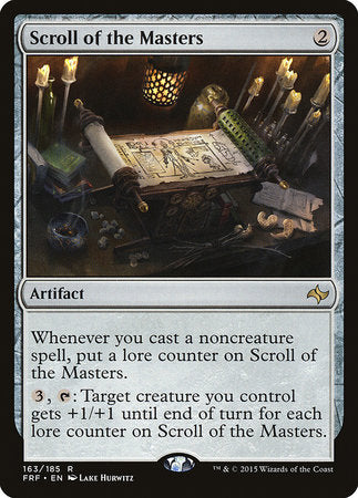 Scroll of the Masters [Fate Reforged] | Tabernacle Games