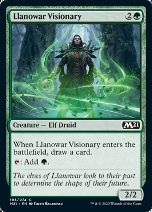 Llanowar Visionary [Core Set 2021] | Tabernacle Games