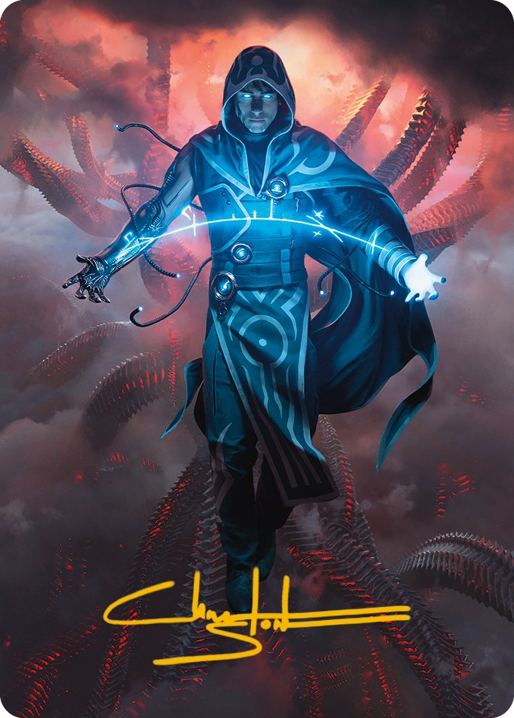 Jace, the Perfected Mind Art Card (Gold-Stamped Signature) [Phyrexia: All Will Be One Art Series] | Tabernacle Games