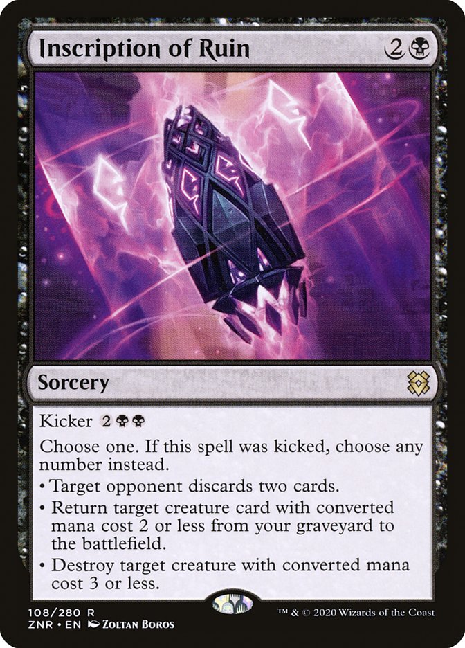 Inscription of Ruin [Zendikar Rising] | Tabernacle Games