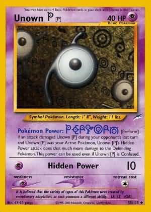 Unown [P] (58/105) [Neo Destiny Unlimited] | Tabernacle Games