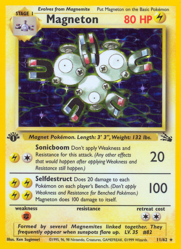 Magneton (11/62) [Fossil 1st Edition] | Tabernacle Games