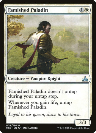 Famished Paladin [Rivals of Ixalan] | Tabernacle Games