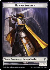 City's Blessing // Human Soldier Double-Sided Token [Murders at Karlov Manor Commander Tokens] | Tabernacle Games