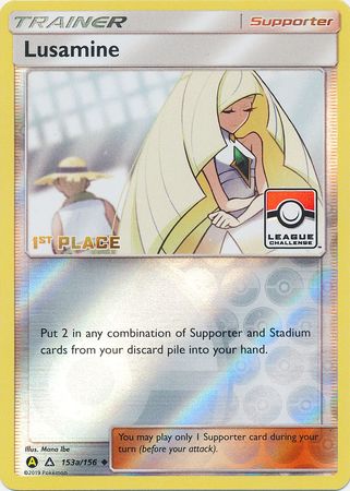 Lusamine (153a/156) (League Challenge Alt Art 1st Place) [Sun & Moon: Ultra Prism] | Tabernacle Games