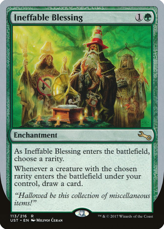 Ineffable Blessing ("choose a rarity") [Unstable] | Tabernacle Games