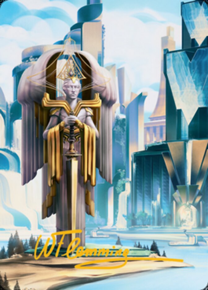 Island Art Card (Gold-Stamped Signature) [Streets of New Capenna Art Series] | Tabernacle Games