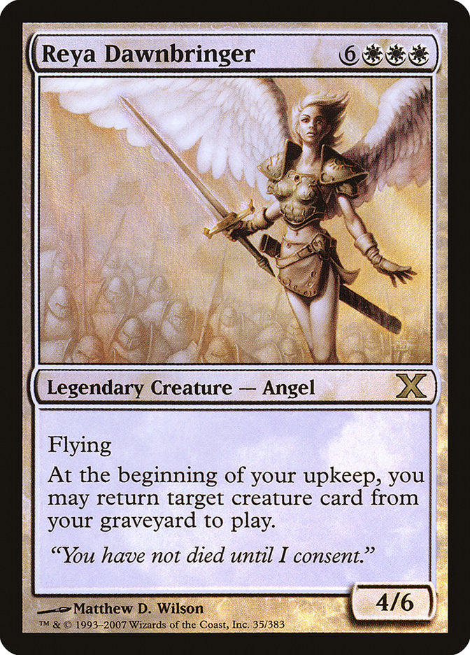 Reya Dawnbringer (Premium Foil) [Tenth Edition] | Tabernacle Games